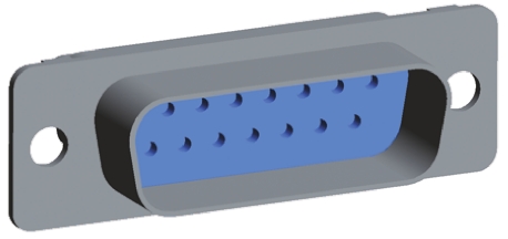 TE Connectivity Amplimite 109 15 Way Cable Mount D-sub Connector Plug