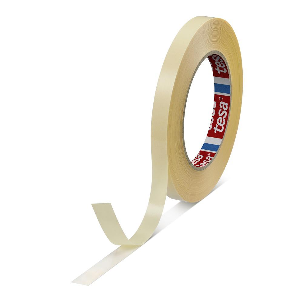 Tesa 64621-00001-00 Transparent Double Sided Plastic Tape, 0.090mm Thick, 15 N/cm, PP Backing, 12mm x 50m