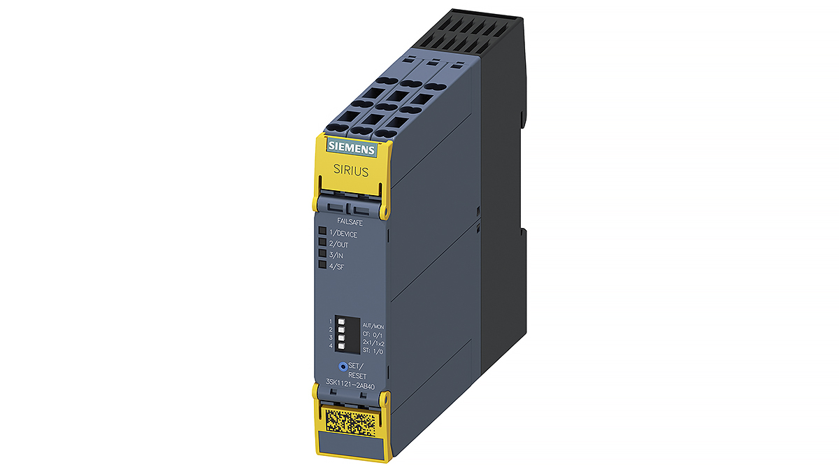 Siemens SIRIUS 3SK1 4 Auxiliary Contacts Safety Relay 24V dc, Single Channel 4 Safety Contacts
