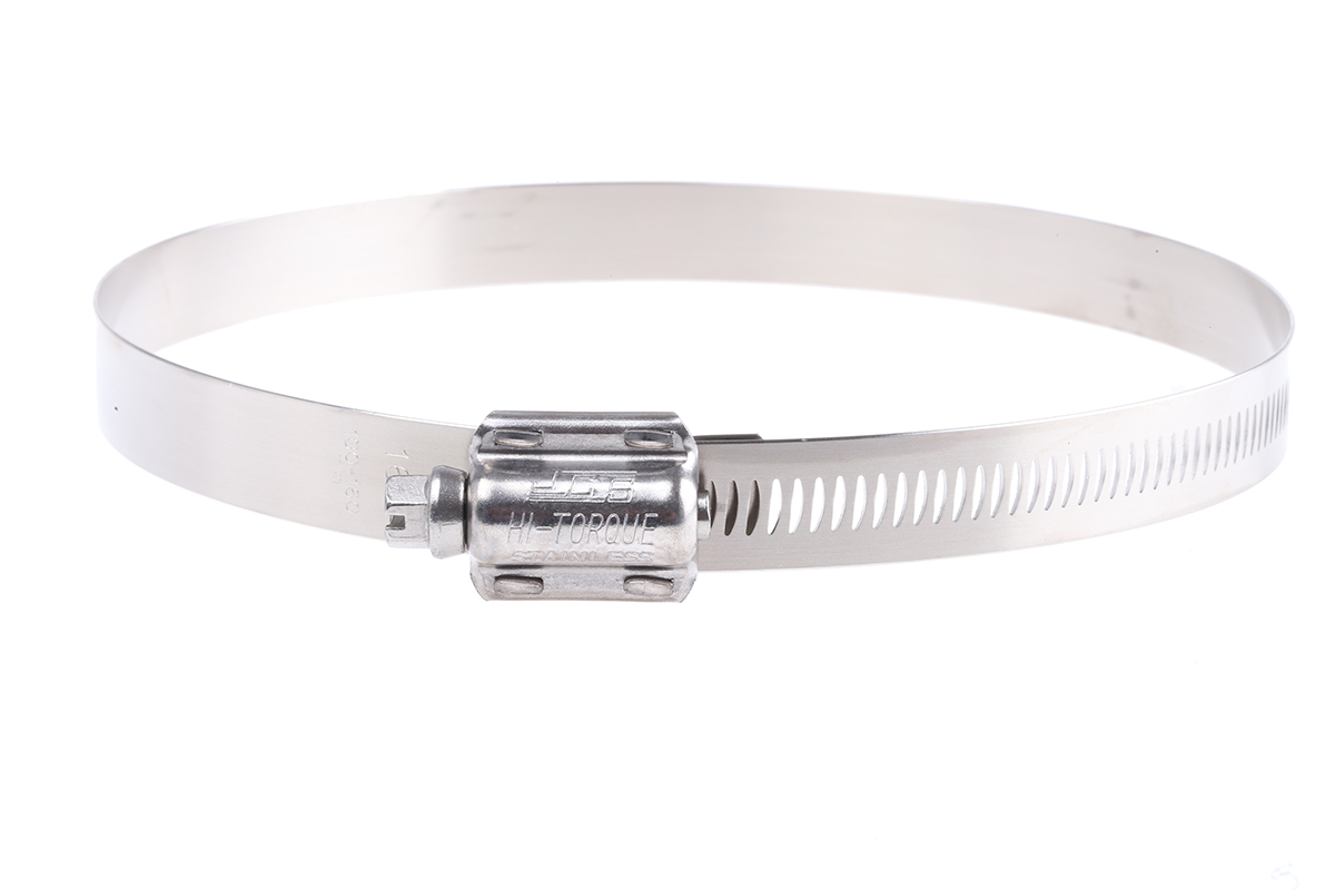 HI-TORQUE Stainless Steel Slotted Hex Worm Drive, 16mm Band Width, 130 → 160mm ID
