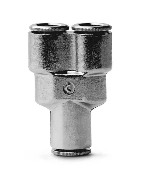 Camozzi 6560 Series Push-in Fitting, Push In 6 mm to Push In 6 mm, Tube-to-Tube Connection Style, 6560 6