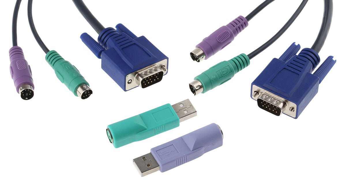 Adder Port PS/2 VGA KVM Switch, 1600 x 1200 Maximum Resolution