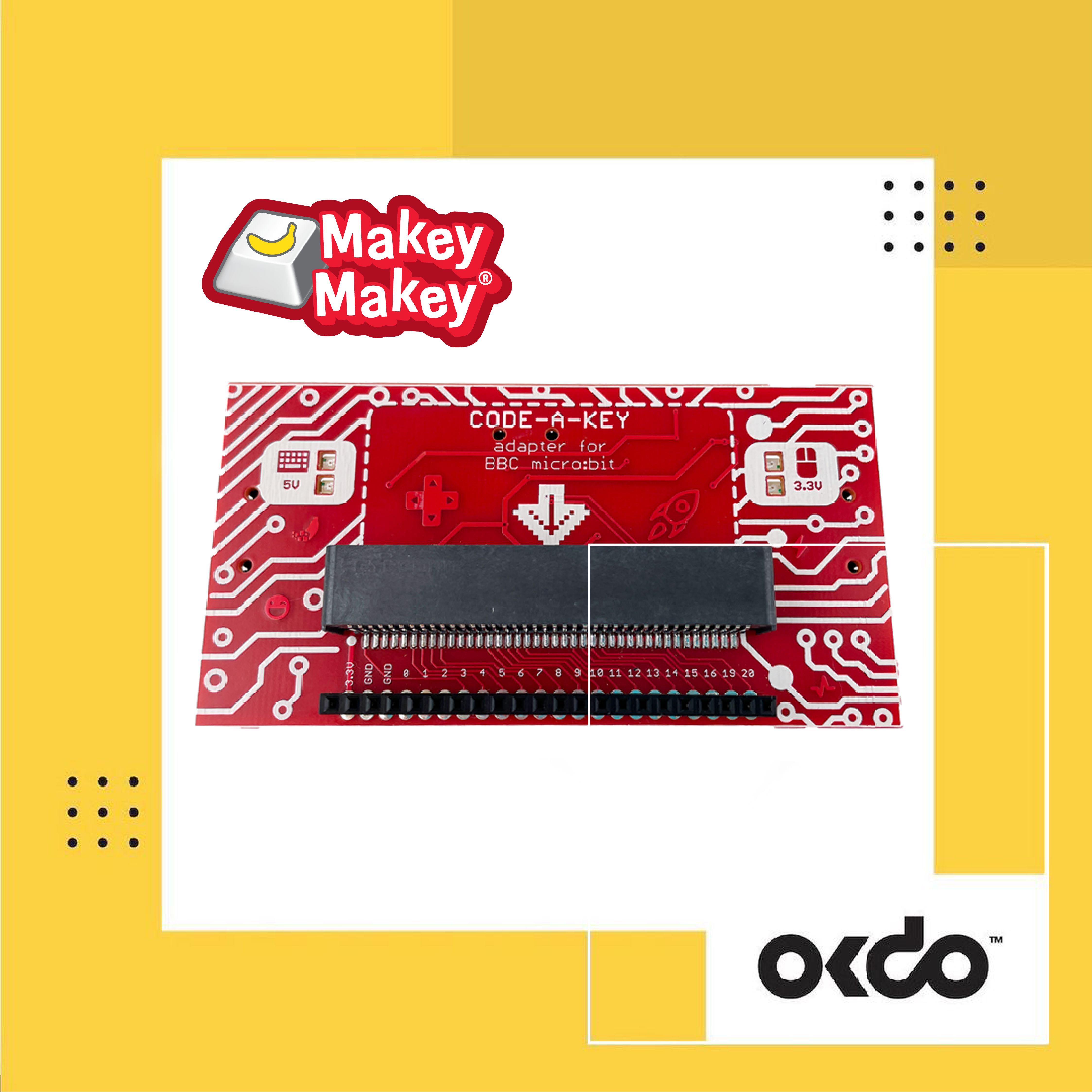 Makey Makey Invention Kit Code-a-Key Backpack: adapter for micro:bit