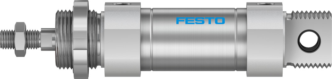 Festo 25 mm Roundline Cylinder - 196020 DSNU Series, Double Acting Acting
