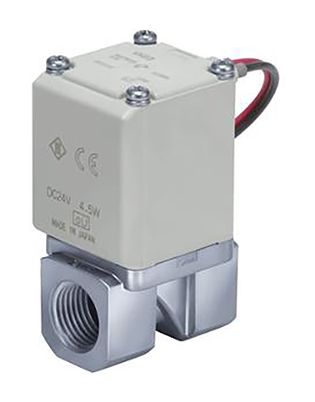 SMC Solenoid Valve VX213EJAXB, 2 Port, NC, 110 V ac 1/4 in