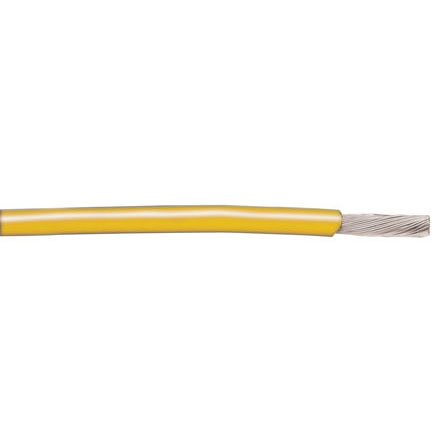 Alpha Wire Hook-up Wire TEFLON Series Yellow 0.14 mm² Hook Up Wire, 26 AWG, 7/0.16 mm, 30m, PTFE Insulation, 5853 YL005