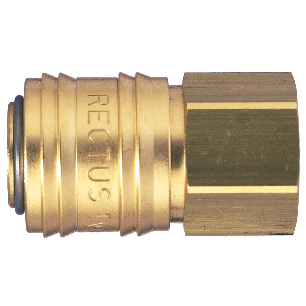 Legris Nickel Plated Brass Female Pneumatic Quick Connect Coupling, 1/4 in Female 25mm Female Thread