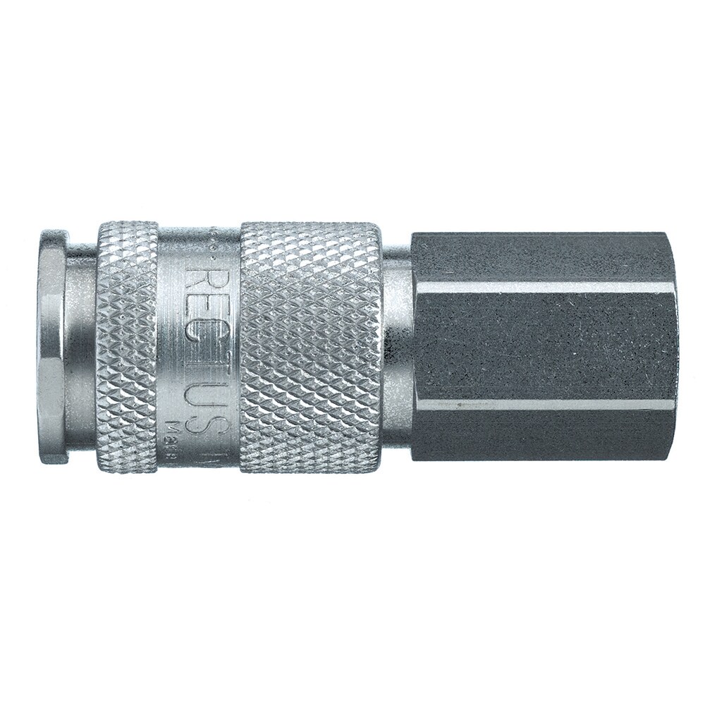 Legris Nickel Plated Brass Female Pneumatic Quick Connect Coupling, 3/8 in Female 23mm Female Thread