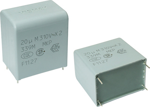 Vishay F339X2 Polypropylene Capacitor PP, 305 V ac, 630 V dc, ±20%, 220nF, Through Hole