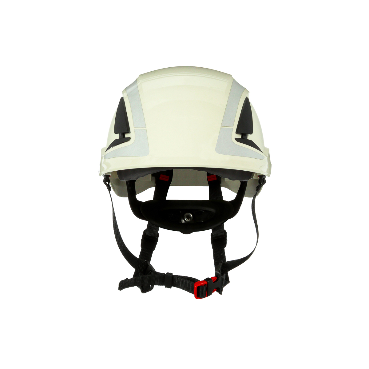3M SecureFit™ White Safety Helmet with Chin Strap, AdjustableVentilated