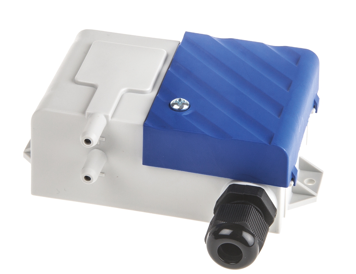 Gems Sensors Pressure Sensor, 0.01bar Min, 1000Pa Max, Analogue Output, Differential Reading
