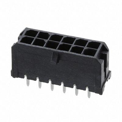 Molex 43045 Series Vertical Through Hole PCB Header, 12 Contact(s), 3 mm Pitch, 2 Row, Shrouded