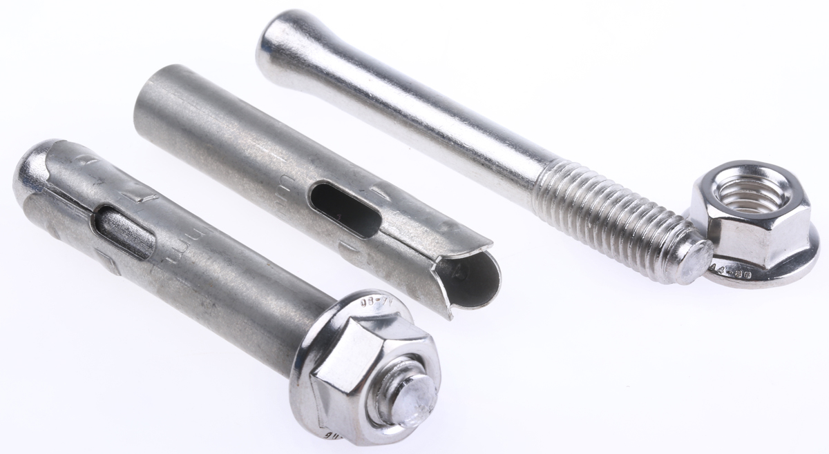RS PRO Stainless Steel Masonry Fixing 75mm, 12mm Fixing Hole