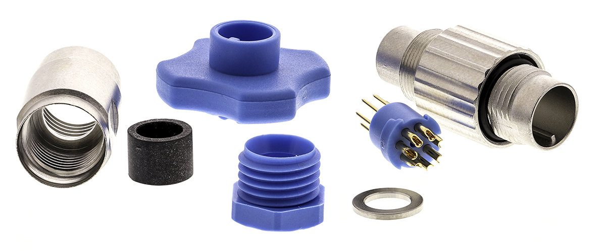 TE Connectivity Circular Connector, 8 Contacts, Cable, Subminiature Connector, Plug, Male, IP65, TRIAD 01 Series