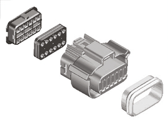 Molex, MX120G Female Connector Housing, 3.2mm Pitch, 12 Way, 2 Row