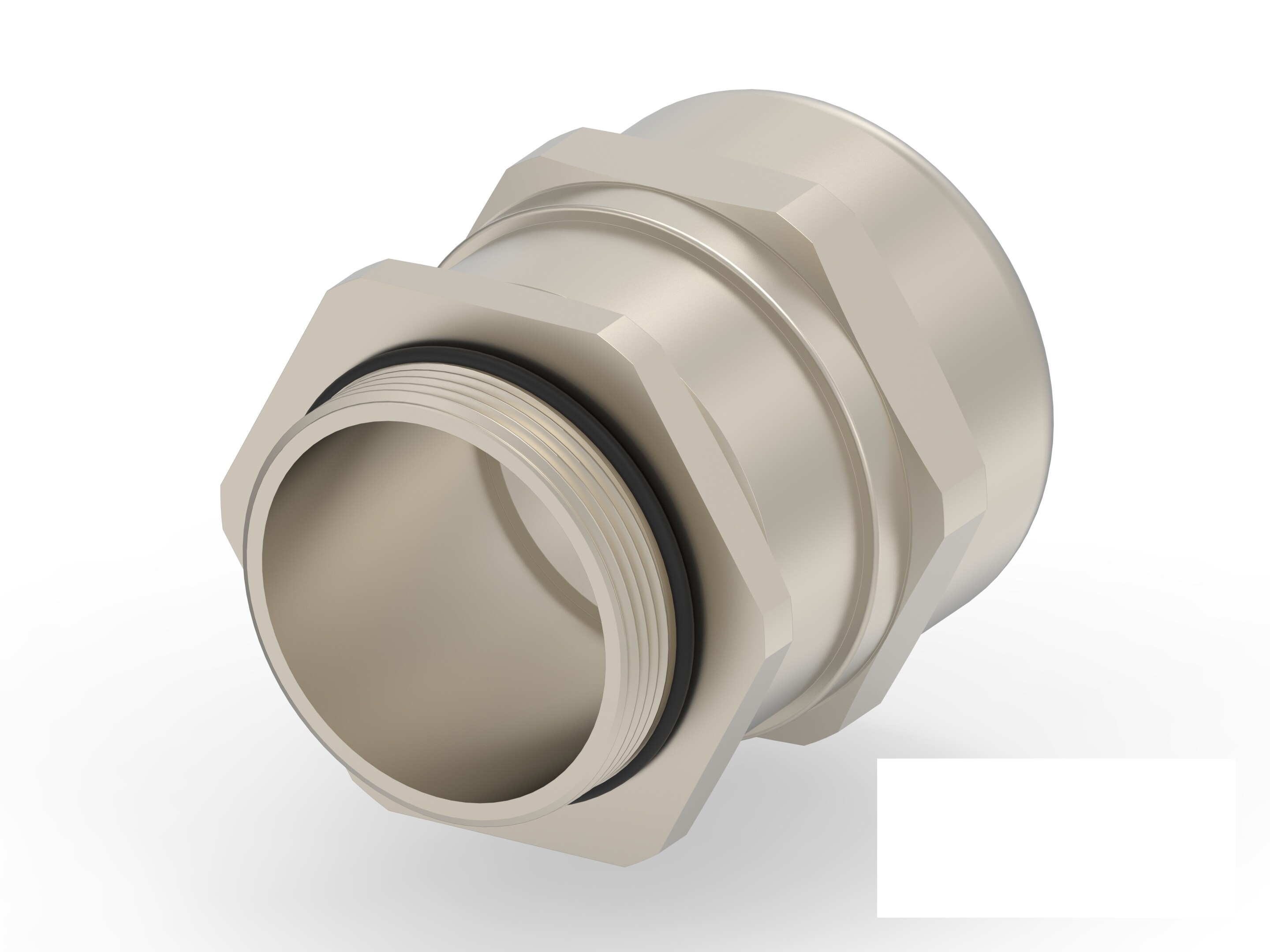 Entrelec 1SNG Series Brass Brass, CR, NBR Cable Gland, M40 Thread, 22mm min., 32mm max., IP66, IP68