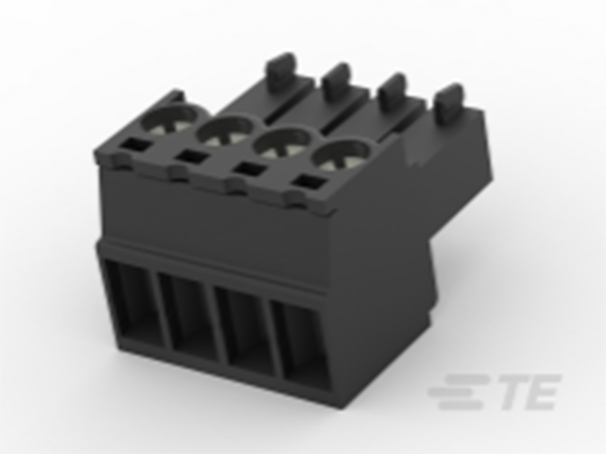 TE Connectivity, 3.5mm Pitch, TB, 4 Way, , Pluggable Terminal Block, Plug, Cable Mount, Screw Termination, 2213936-4