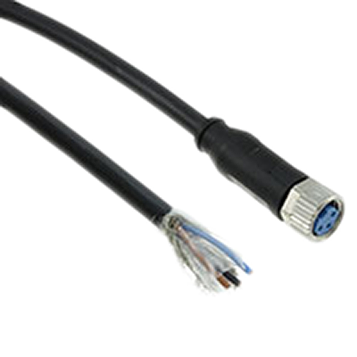 TE Connectivity Female 3 way M8 to Unterminated Free End Sensor Actuator Cable, 1.5 m