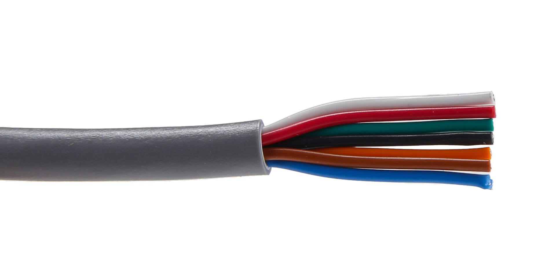 Alpha Wire Alpha Essentials Communication & Control Control Cable, 7 Cores, 0.35 mm² 22 AWG, Unscreened, 30 m, Grey