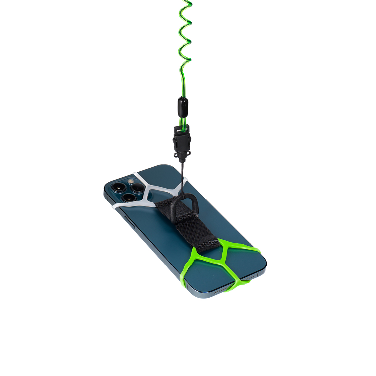 Never Let Go Phone Accessory, Hands Free Kit, Green/White