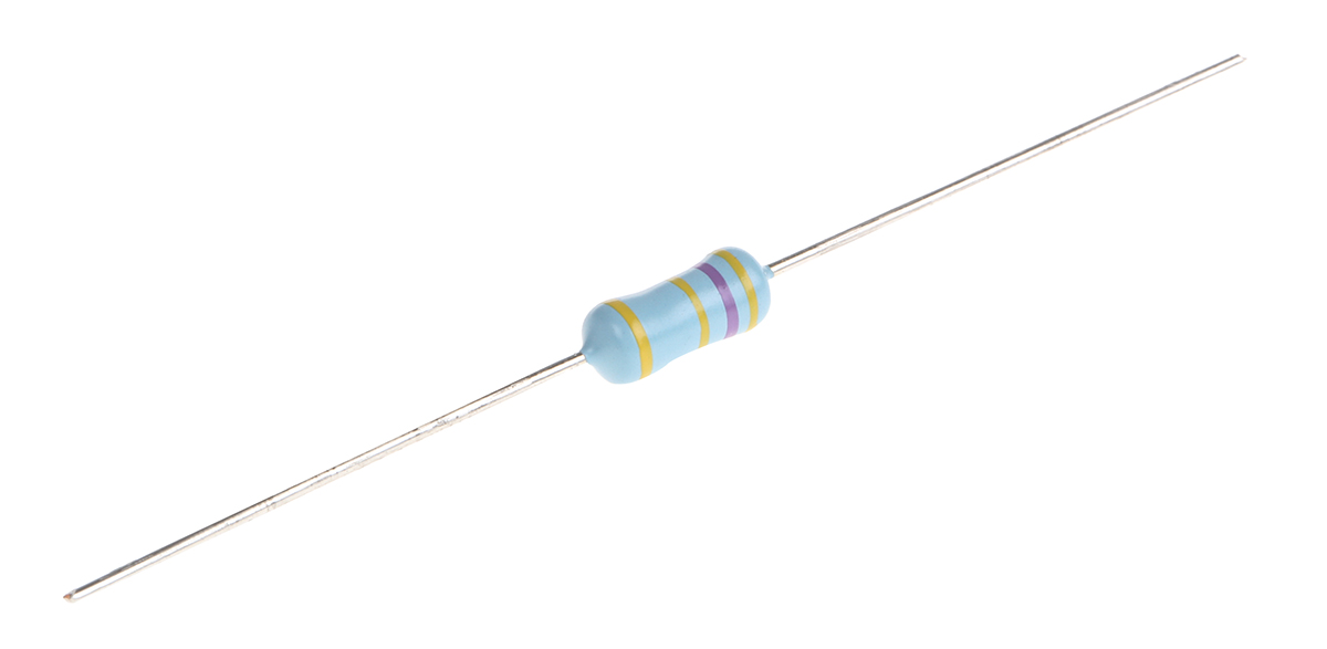 Vishay 470kΩ Metal Glaze Resistor 0.5W ±5% VR37000004703JA100