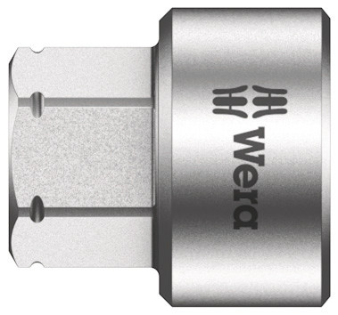 Wera 1/4 in Drive 12mm Standard Socket, 6 point, 18 mm Overall Length
