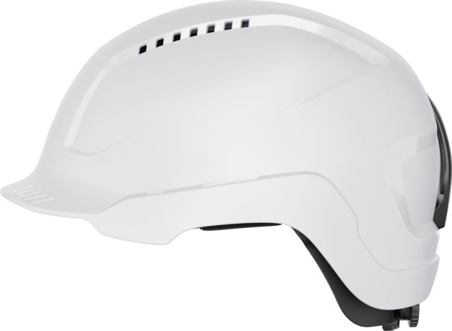 ABUS SCATOR White Safety Helmet, AdjustableVentilated