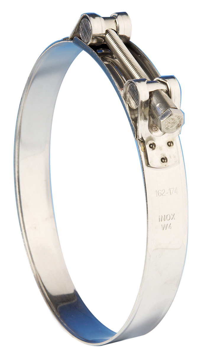 Jubilee Stainless Steel Bolt Head Bolt Drive, 25mm Band Width, 104 → 112mm ID