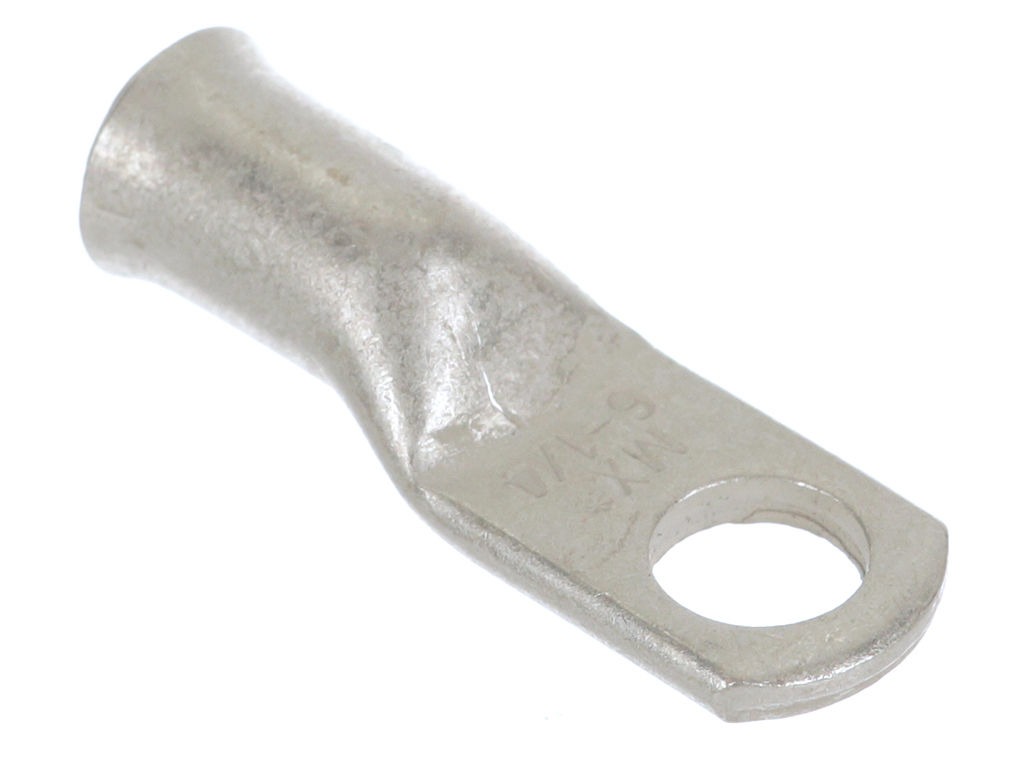 Molex, 19221 Uninsulated Ring Terminal, 1/4 (M6) Stud Size, Grey