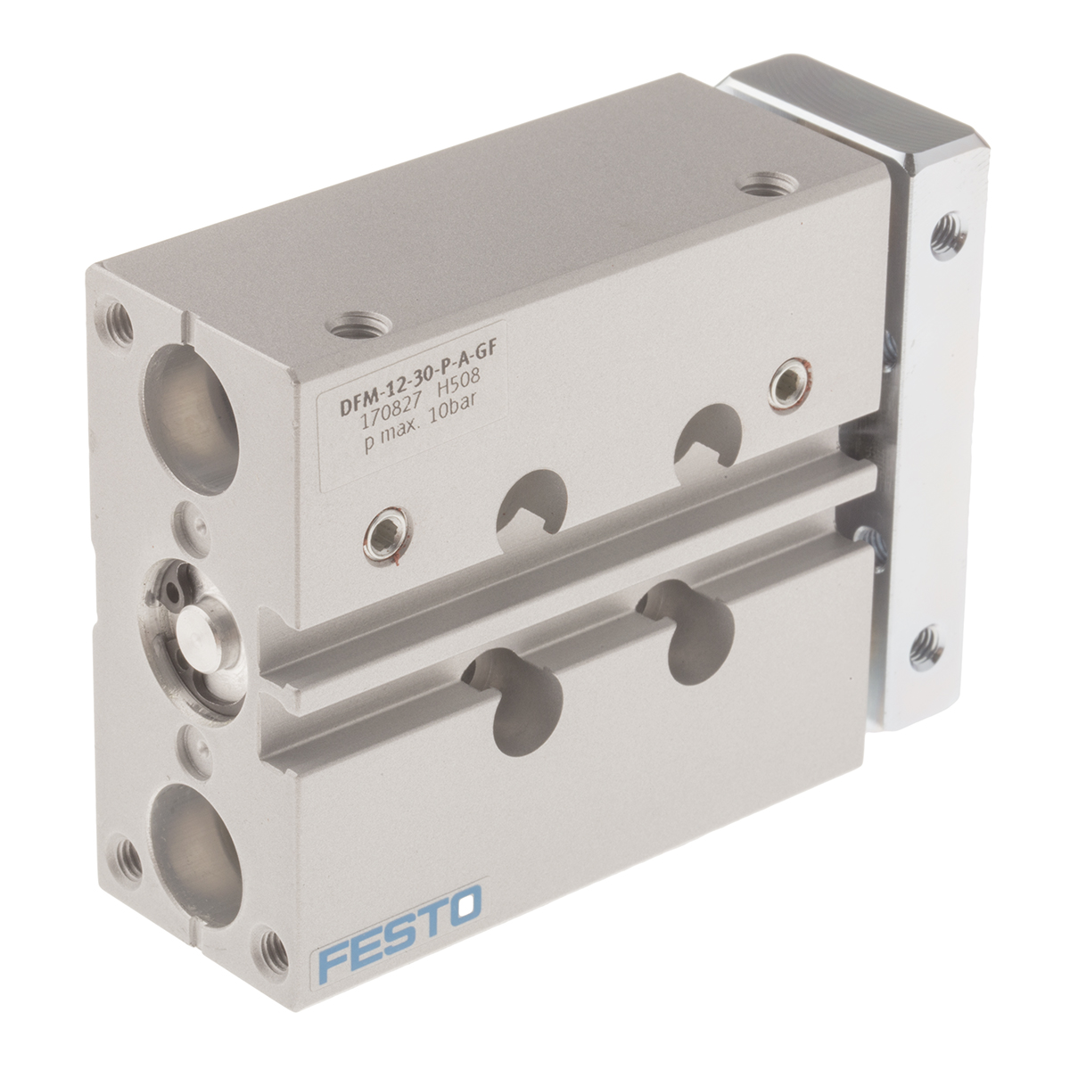 Festo Pneumatic Guided Cylinder - 170827, 12mm Bore, 30mm Stroke, DFM Series, Double Acting