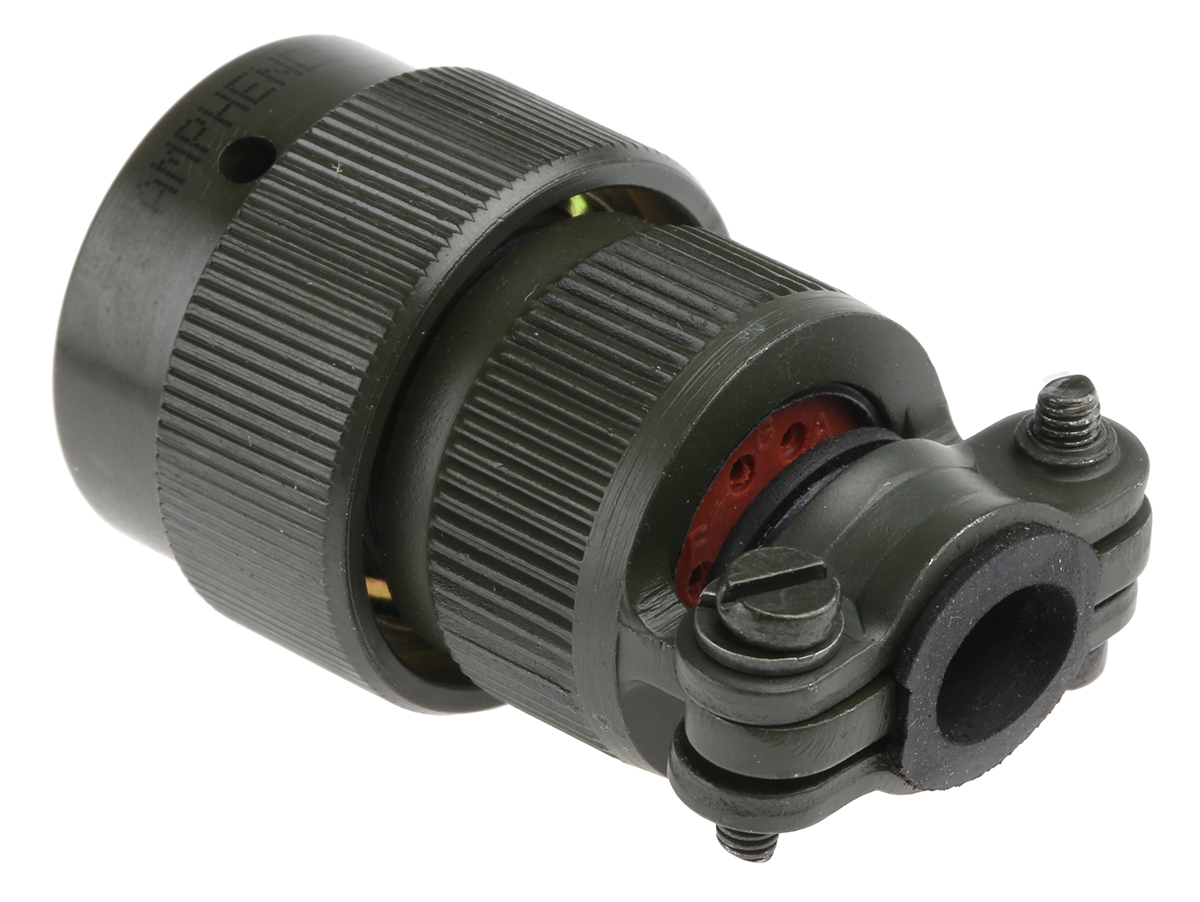Amphenol Limited, 62GB 8 Way Cable Mount MIL Spec Circular Connector PlugOlive, Socket Contacts,Shell Size 12, Bayonet