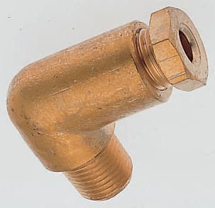 Norgren Enots 36 Series Elbow Threaded Adaptor, R 1/4 Male to Push In 6 mm, Threaded-to-Tube Connection Style