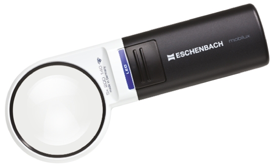 Eschenbach Illuminated Magnifier, 5X x Magnification, 58mm Diameter