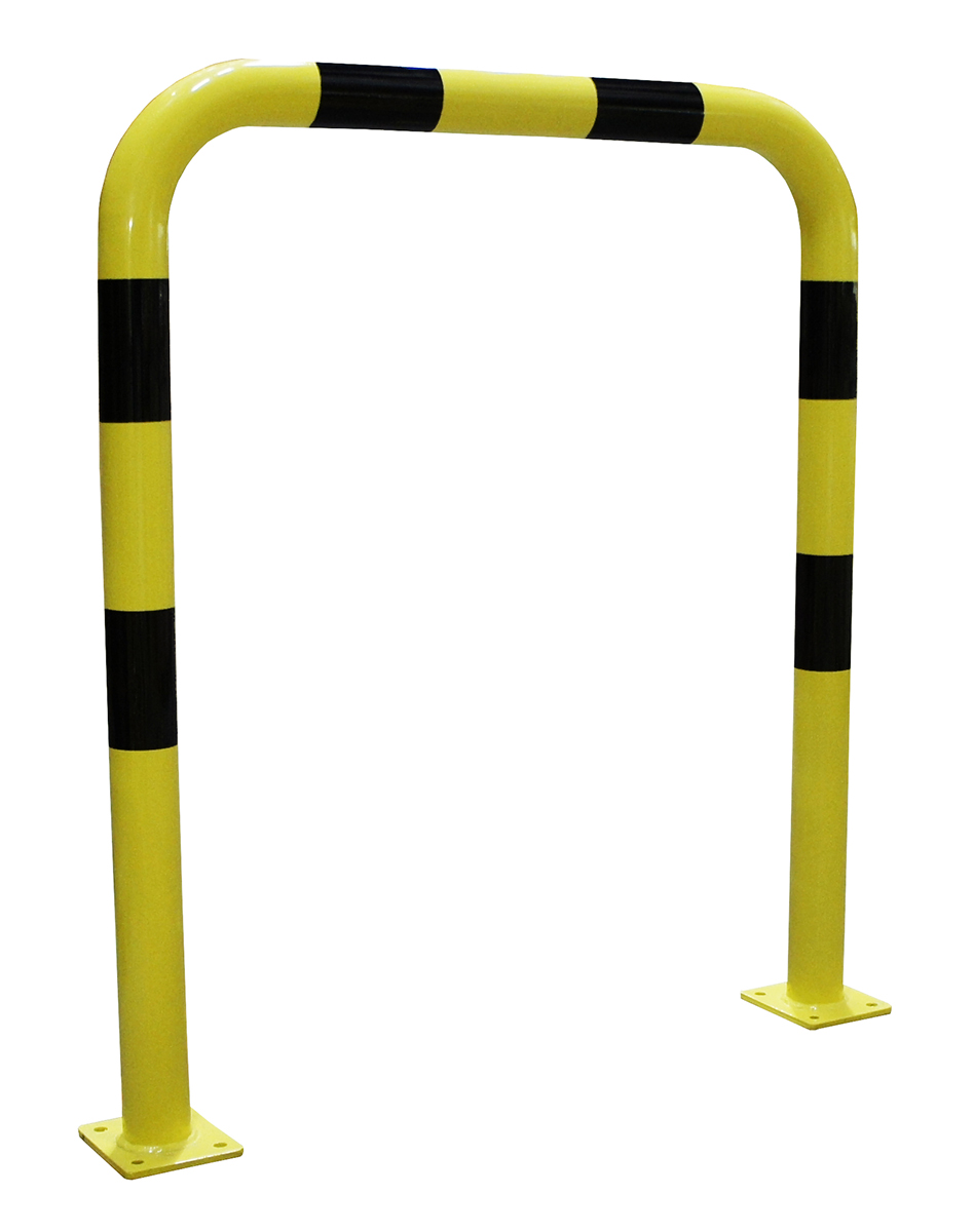 RS PRO Black & Yellow Steel Protection Barrier