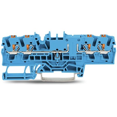 WAGO 2202-1804 TOPJOB S Series Blue, 2.5mm², 1-Level, Push In Termination, ATEX, CSA, IECEx