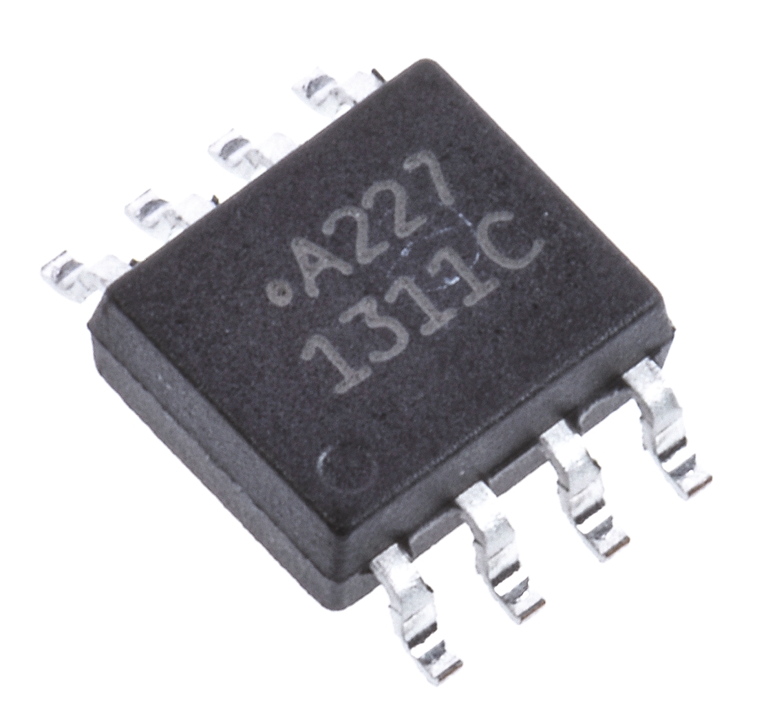 Broadcom, ACPL-227-50CE DC Input Transistor Output Dual Optocoupler, Surface Mount, 8-Pin SOIC