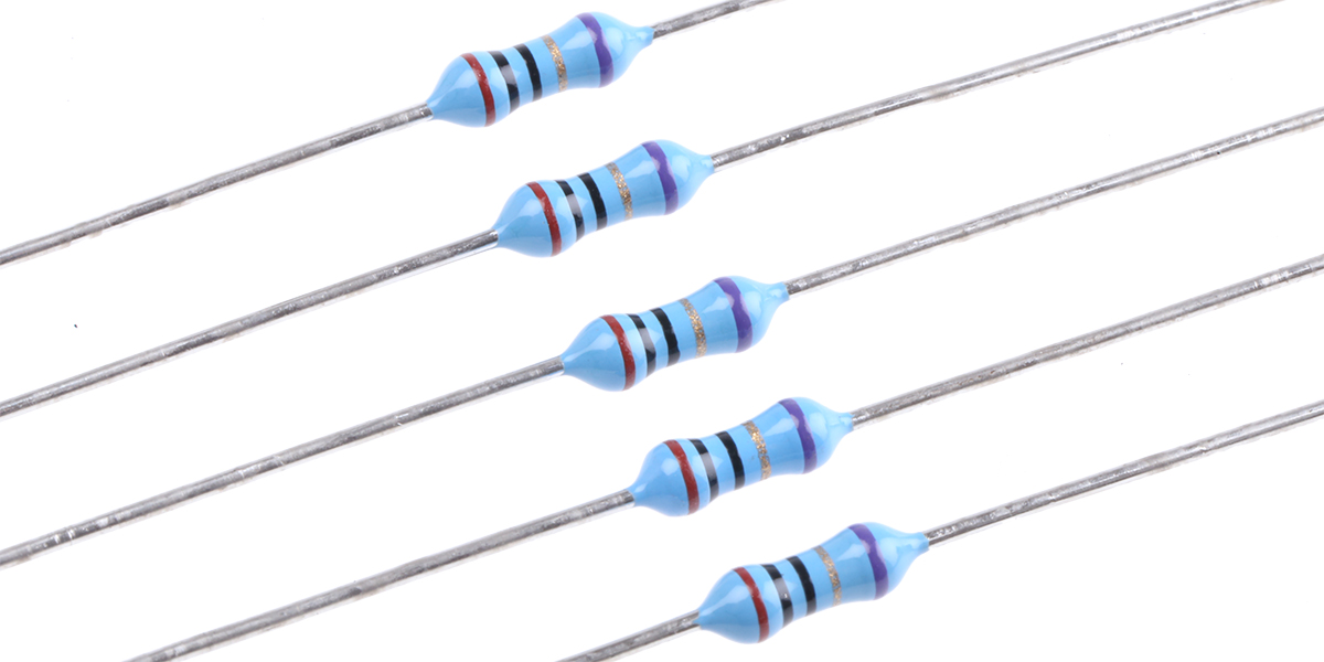 TE Connectivity 20Ω Metal Film Resistor 0.25W ±0.1% YR1B20RCC