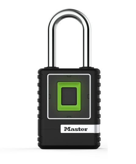 Master Lock Fingerprint Weatherproof Padlock, 9mm Shackle
