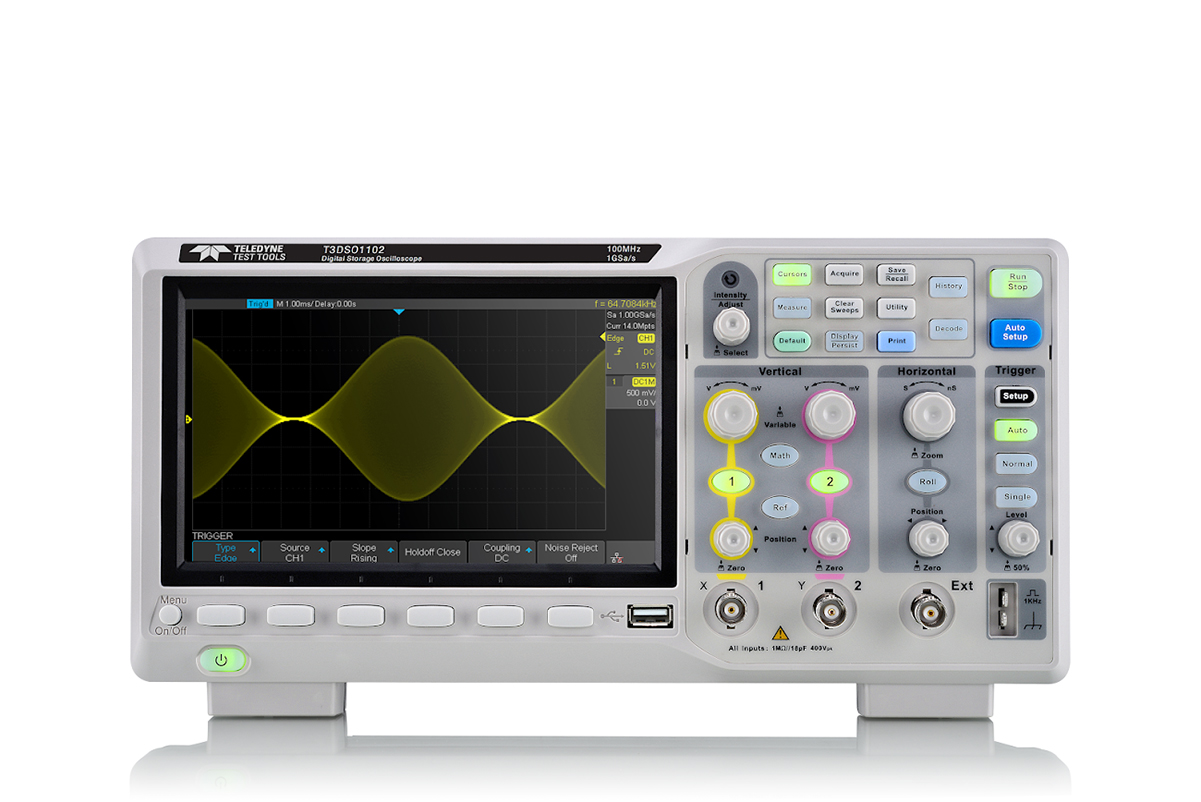 Teledyne LeCroy T3DSO1102 T3DSO1000 Series, 100MHz Bench Oscilloscope, 2 Analogue Channels
