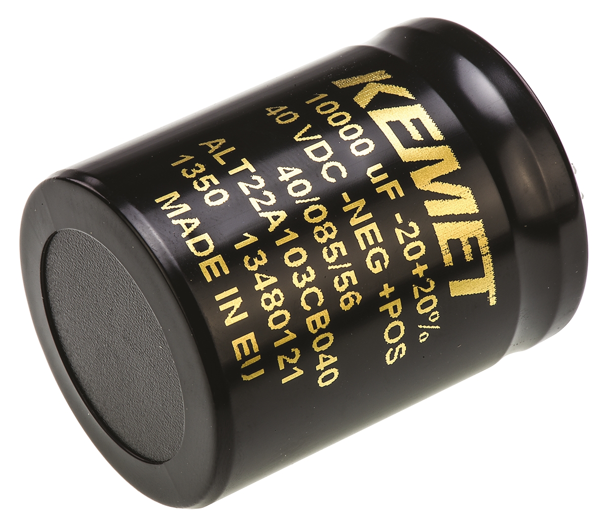 KEMET 10000μF Aluminium Electrolytic Capacitor 40V dc, Solder Lug - ALT22A103CB040
