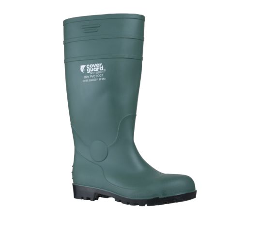 Coverguard DRY'PVC Green Steel Toe Capped Unisex Safety Boot, UK 5, EU 38