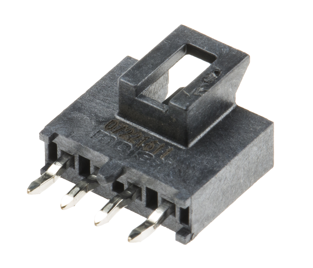 Molex Nano-Fit Series Straight Through Hole PCB Header, 4 Contact(s), 2.5 mm Pitch, 1 Row, Shrouded