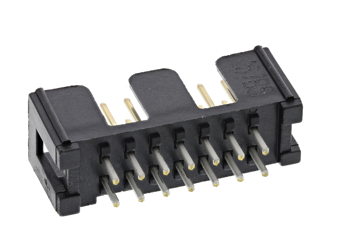 3M 2500 Series Straight Through Hole PCB Header, 14 Contact(s), 2.54 mm Pitch, 2 Row, Shrouded