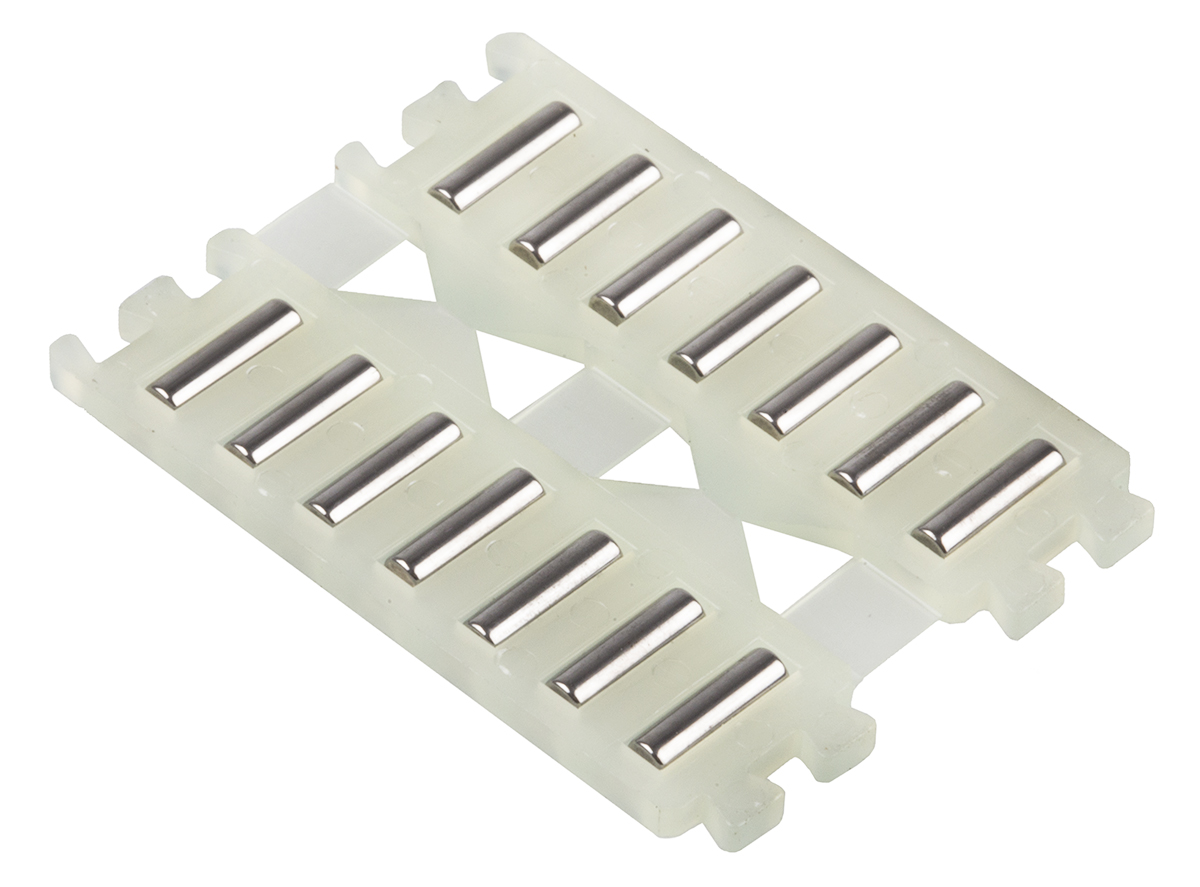 INA Double Flat Cage Assembly for Needle Rollers, 14 rollers per cage, 2mm roller diameter