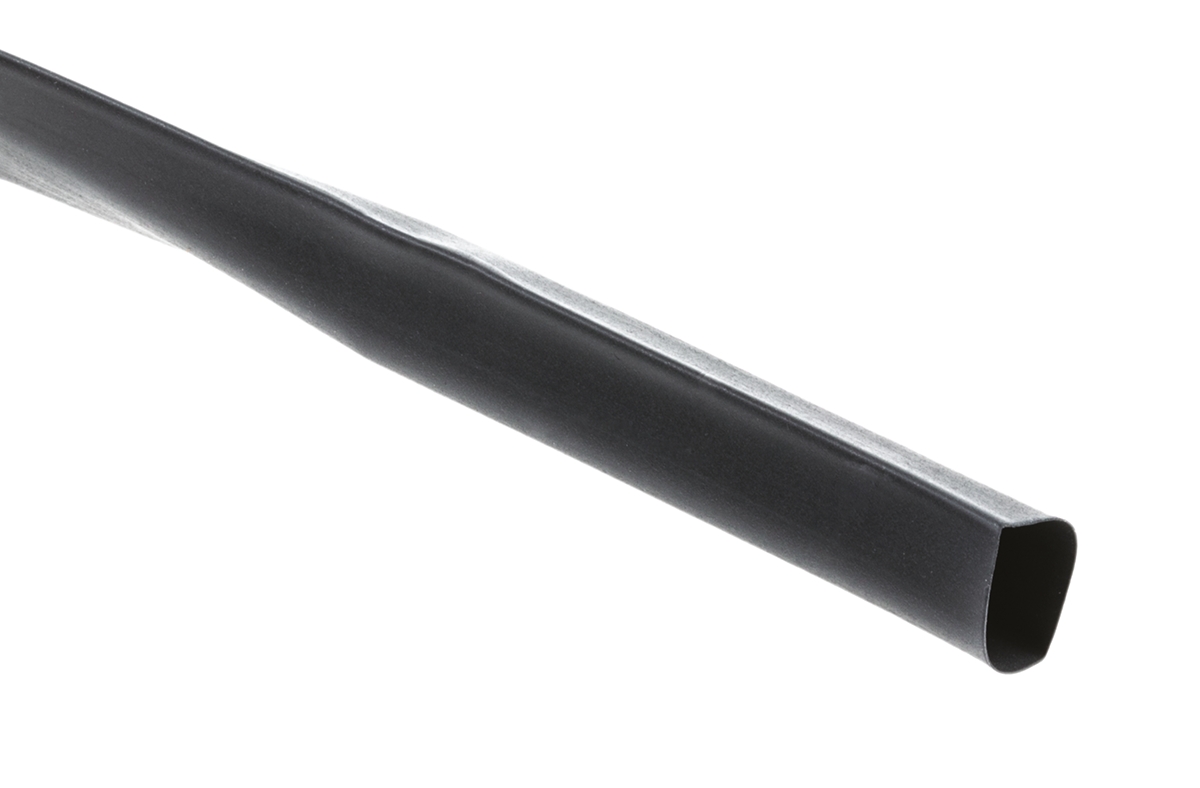TE Connectivity Heat Shrink Tubing, Black 12.7mm Sleeve Dia. x 6m Length 2:1 Ratio, VERSAFIT Series