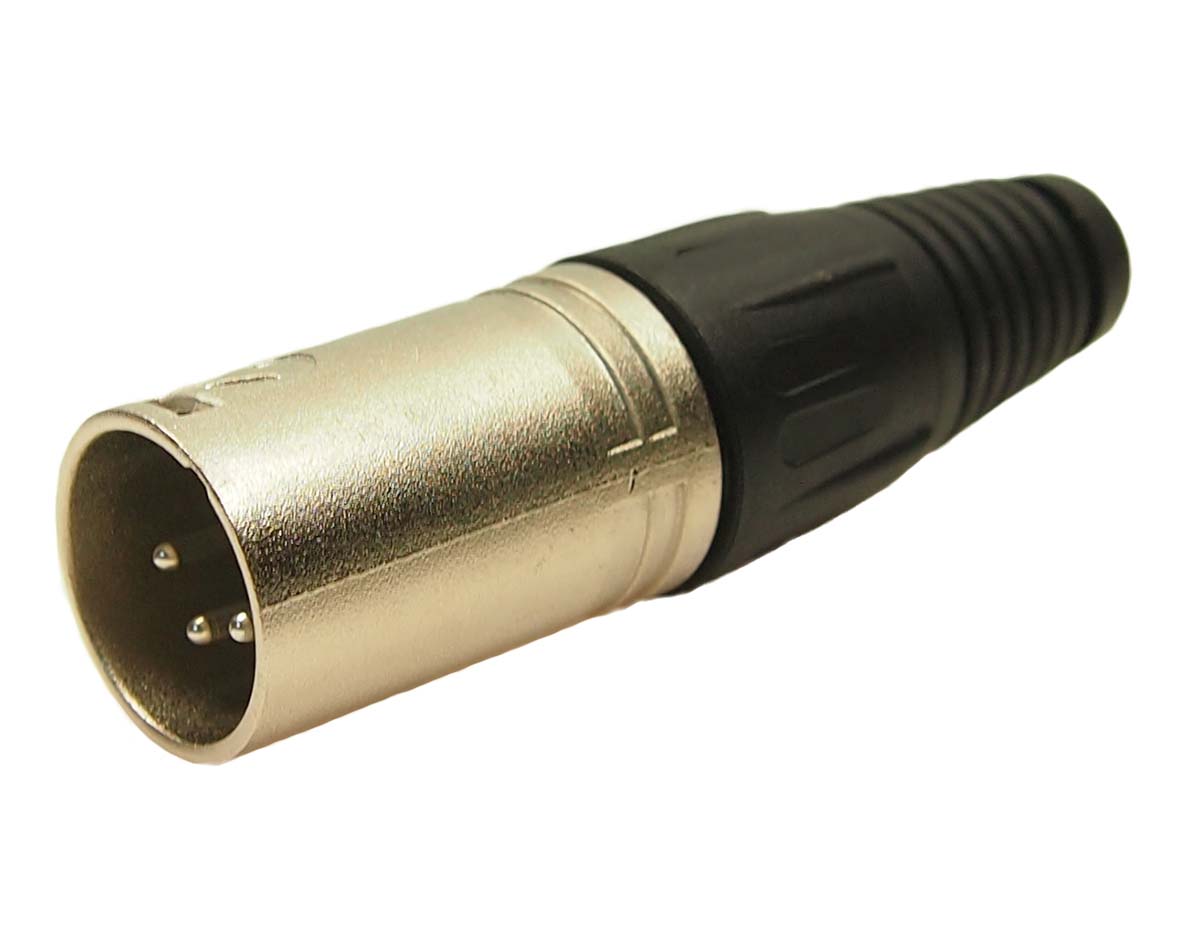 RS PRO Cable Mount XLR Connector, Male, 4 Way, Silver Plating