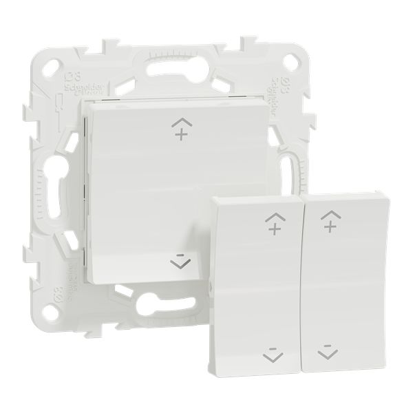 Schneider Electric White Wireless Switch, 2 Gang, Wiser