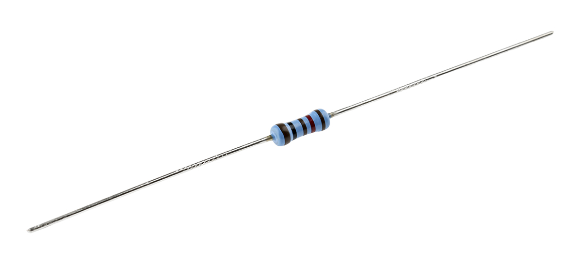 Vishay MBB0207 Series Axial Thin Film Fixed Resistor 121Ω ±1% 0.6W ±50ppm/°C