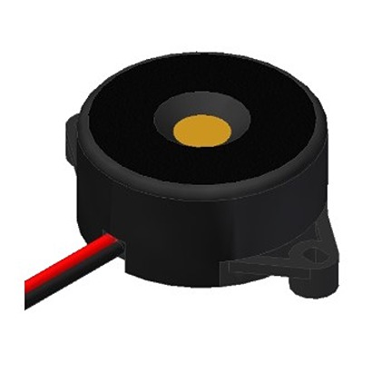 PUI Audio 90dB(A) Flange Mount Continuous Internal Piezo Buzzer, 32 x 22 x 10.3mm, 3V dc Min, 28V dc Max