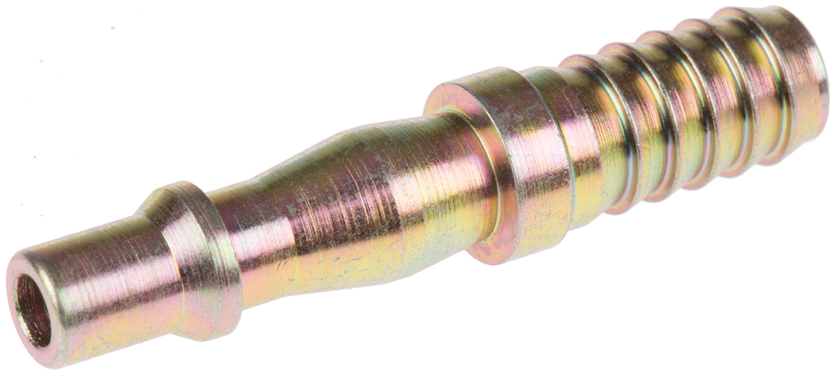PCL Steel Male Pneumatic Quick Connect Coupling, 9.5mm Hose Barb